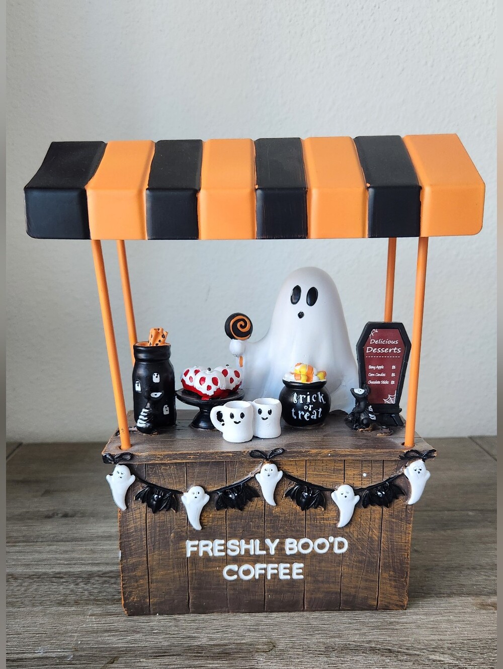 2026 Viral Halloween Barista Ghost Freshly Boo Coffee Cafe Cart. NWT